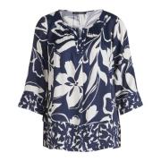 Bloemen slip blouse met vrouwelijke charme Betty Barclay , Blue , Dame...