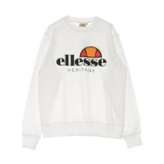 Cropped Sweatshirt met Egret Logo Ellesse , White , Heren