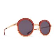 Phillys zonnebril in Champagne Gold Mykita , Yellow , Unisex