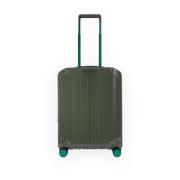 Slimme Cabin Trolley Koffer Piquadro , Green , Heren