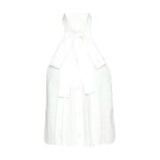 Stijlvolle Top voor Modeliefhebbers Prada , White , Dames