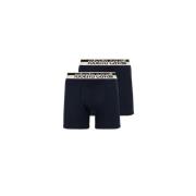 Logo Boxer Briefs Set van Twee Roberto Cavalli , Blue , Heren