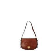 Bruine Leren Tas The Bridge , Brown , Dames