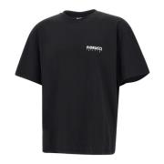 Heren Katoenen T-shirt Zwart Fiorucci , Black , Heren