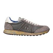 Stijlvolle Leren Sneakers Premiata , Gray , Heren