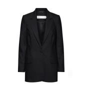 Klassieke Zwarte Lange Blazer InWear , Black , Dames