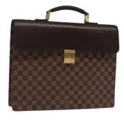 Pre-owned Canvas briefcases Louis Vuitton Vintage , Brown , Dames