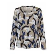 Gedrukte top met lange mouwen Masai , Multicolor , Dames