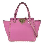 Pre-owned Leather handbags Valentino Vintage , Pink , Dames