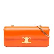 Pre-owned Leather celine-bags Celine Vintage , Orange , Dames