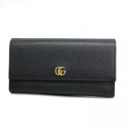 Pre-owned Leather wallets Gucci Vintage , Black , Dames