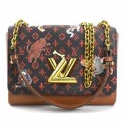 Pre-owned Canvas shoulder-bags Louis Vuitton Vintage , Brown , Dames