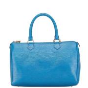 Pre-owned Leather handbags Valentino Vintage , Blue , Dames