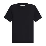 T-shirt met verhoogd logo Ami Paris , Black , Dames