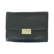 Pre-owned Leather clutches Gucci Vintage , Black , Dames