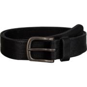 Zwarte Leren Riem met Metalen Gesp Legend , Black , Dames