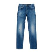 Denim Five-Pocket Wijde-Leg Jeans Don The Fuller , Blue , Heren