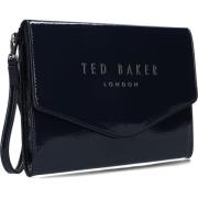 Blauwe Crinkie Clutch Tas Ted Baker , Blue , Dames