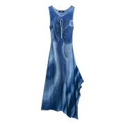 Lente/Zomer Dames Lange Jurkencollectie Desigual , Blue , Dames