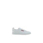 Monogram Leren Platform Sneakers Dsquared2 , White , Heren