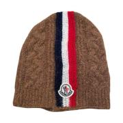 Bruine Gebreide Muts Alpaca Wolmix Moncler , Brown , Heren