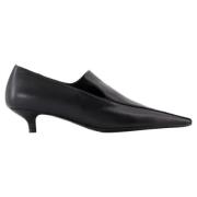 Leather flats TotêMe , Black , Dames