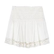 Witte Rok met Kantdetail Isabel Marant , White , Dames