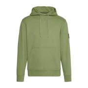 Terry Hoodie met Kangaroo Zak Calvin Klein Jeans , Green , Heren