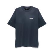 Navy Blue Crew Neck T-shirt Represent , Blue , Heren