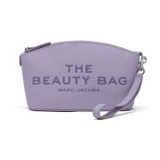 Lila Leren Baeury Tas Clutch Marc Jacobs , Purple , Dames