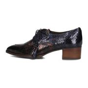 Blauwe Reptielenprint Veterschoenen Pertini , Blue , Dames