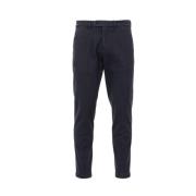 Blauwe Chino Wortel Silhouet Broek Roy Roger's , Blue , Heren