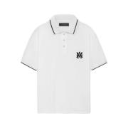 Core Logo Polo Wit T-shirts Polos Amiri , White , Heren