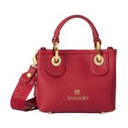 Kleine handtas met pluche inzet Braccialini , Red , Dames