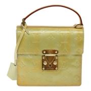 Pre-owned Leather handbags Louis Vuitton Vintage , Green , Dames