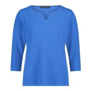 Gestructureerde Casual Shirt met 3/4 Mouwen Betty Barclay , Blue , Dam...