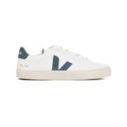 Witte Sneakers Ronde Neus Veters Rubberen Zool Veja , White , Heren