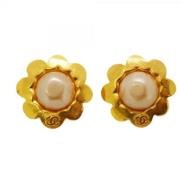 Pre-owned Metal chanel-jewelry Chanel Vintage , Yellow , Dames