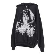 Zwarte katoenen sweatshirt met capuchon Vaquera , Black , Dames