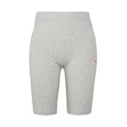 Lichtgrijze Korte Legging met Logo Print Ellesse , Gray , Dames