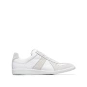 Witte Platte Sneakers Replica Stijl Maison Margiela , White , Heren