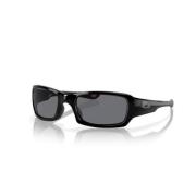 Vierkante zonnebril met geometrisch ontwerp Oakley , Black , Unisex