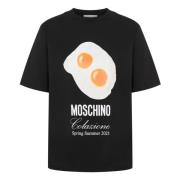 Zwarte T-shirts en Polos Moschino , Black , Dames