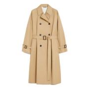 Omkeerbare Midi Trenchcoat Max Mara Weekend , Beige , Dames