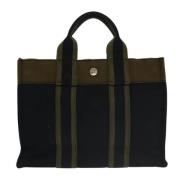 Pre-owned Canvas handbags Hermès Vintage , Black , Dames