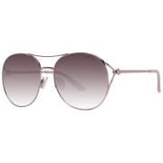 Roségoud Aviator Zonnebril Guess , Yellow , Dames