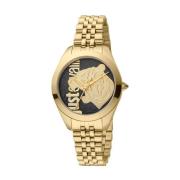 Gouden Damesmode Horloge Just Cavalli , Yellow , Dames