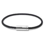 Zwarte NATO-kabelarmband 7g Le Gramme , Black , Unisex