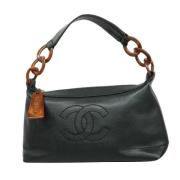 Pre-owned Leather chanel-bags Chanel Vintage , Black , Dames