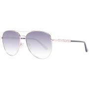 Roségoud Aviator Zonnebril Guess , Yellow , Dames